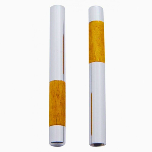 Door Lock Knobs | Chrome & Walnut | United Pacific