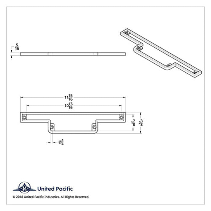 Chrome Warning Light Panel Bezel for Peterbilt | United Pacific