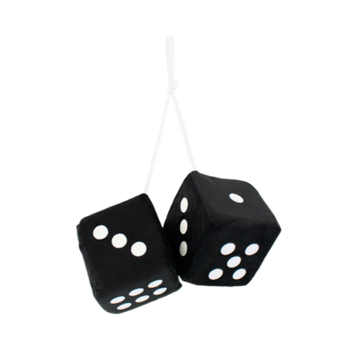 Classic Fuzzy Dice | Black | United Pacific