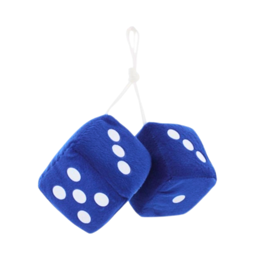 Classic Fuzzy Dice | Blue | United Pacific