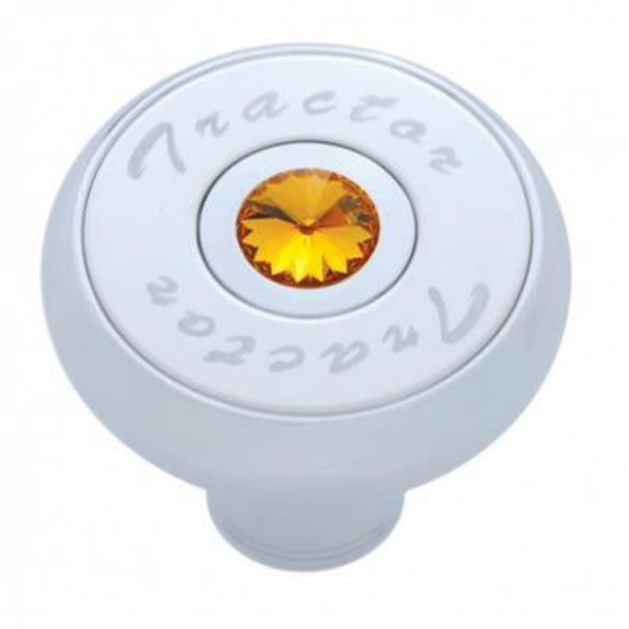 Crystal Air Valve Knob Amber Tractor | United Pacific