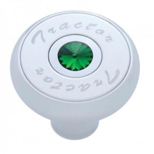 Crystal Air Valve Knob Green Tractor | United Pacific
