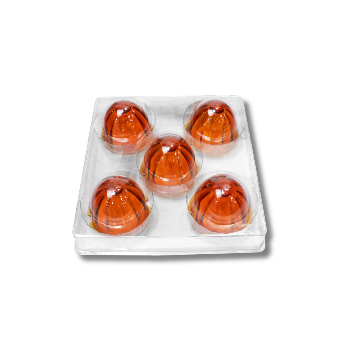 Dark Amber Watermelon Glass Marker Light Lens | United Pacific