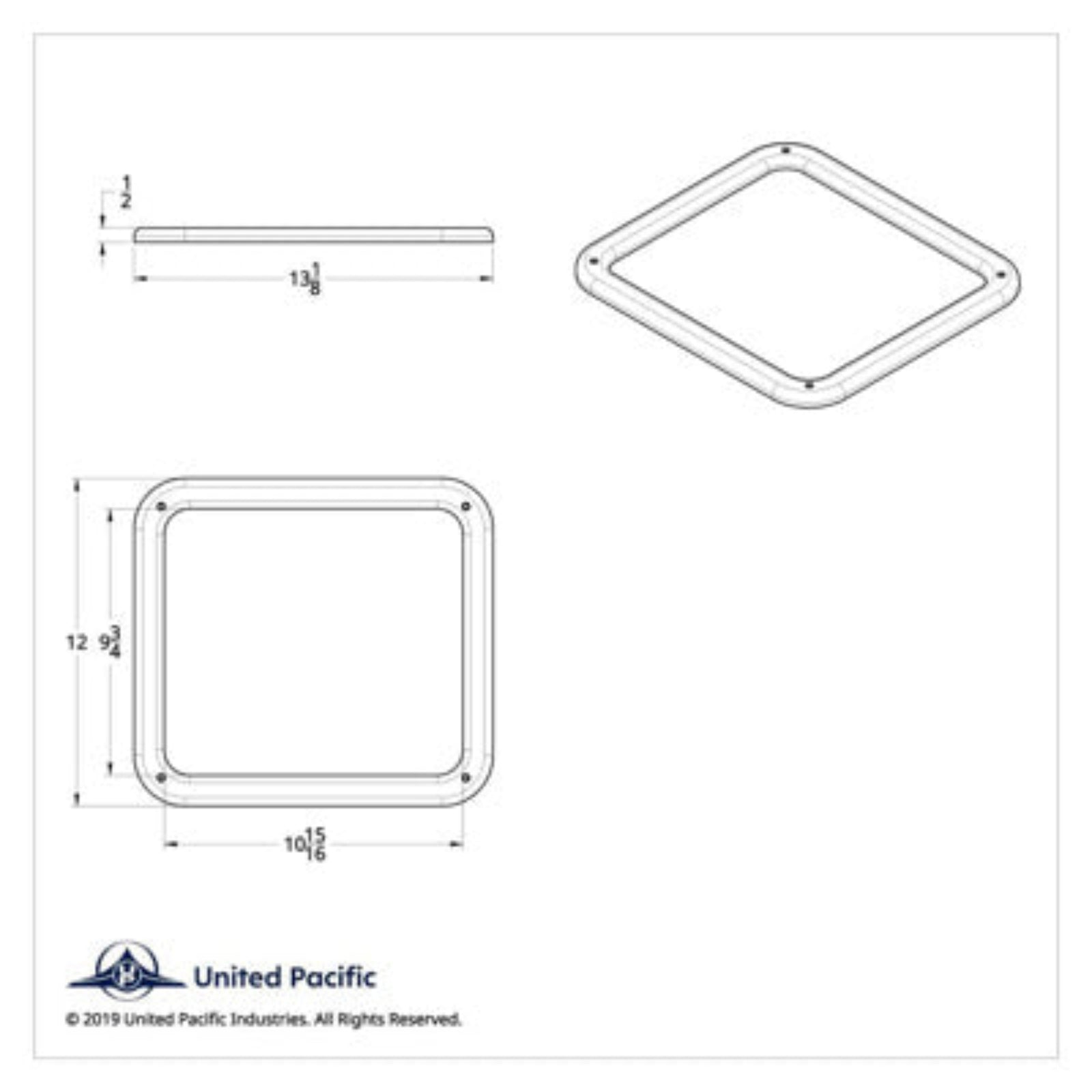 Daylight Door View Window Trim with Hardware Kenworth W900 | United Pacific