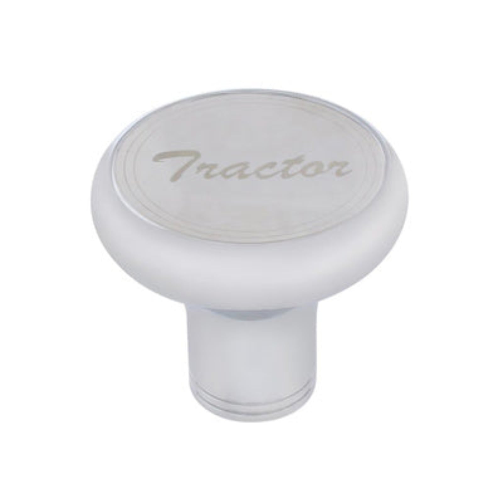 Deluxe Air Valve Knob Stainless Plaque Tractor Script | United Pacific