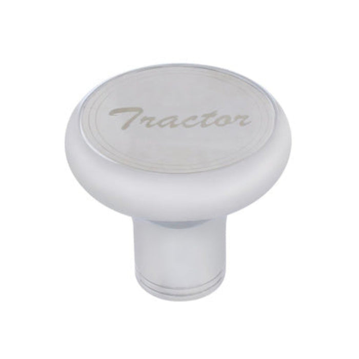 Deluxe Air Valve Knob Stainless Plaque Tractor Script | United Pacific