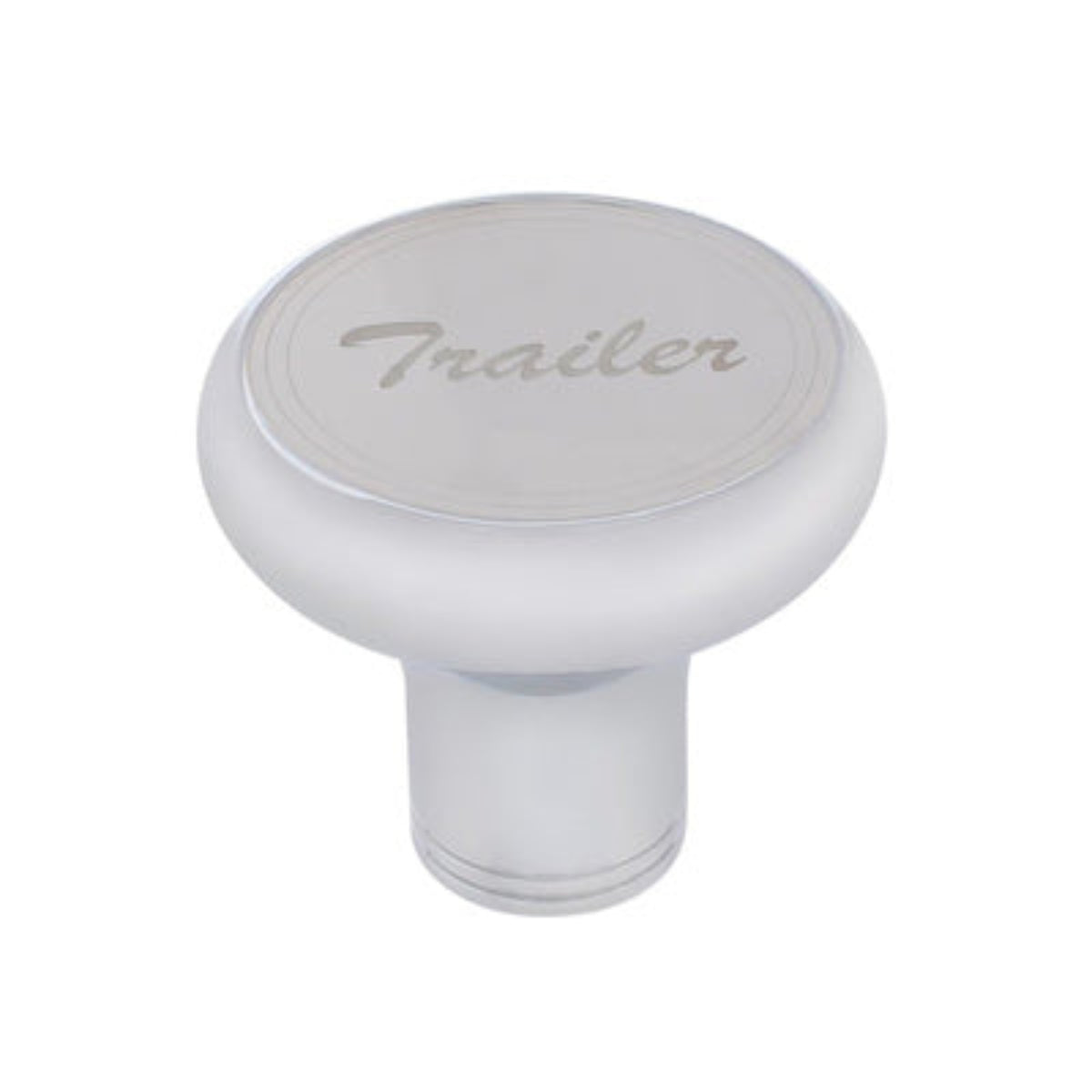 Deluxe Air Valve Knob Stainless Plaque Trailer Script | United Pacific
