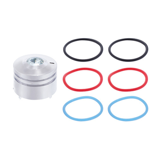 Deluxe Signature A/C Control Knob | Clear Crystal | Peterbilt | United Pacific