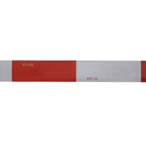 DOT-C2 Reflective Tape | 6" White / 6" Red | United Pacific