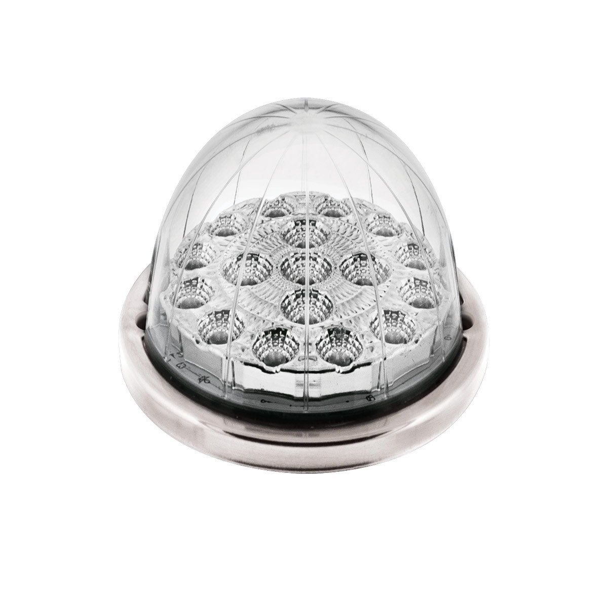 Double Fury Amber Blue Dual Color Watermelon Light | 17 LED | Stainless Bezel | United Pacific