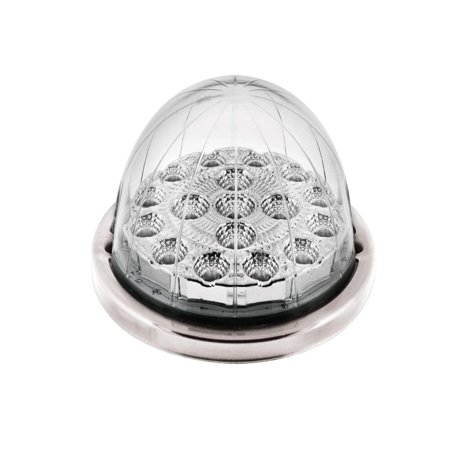 Double Fury Amber Blue Dual Color Watermelon Light | 17 LED | Stainless Bezel | United Pacific