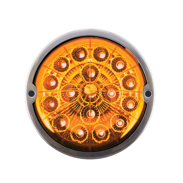 Double Fury Amber Blue Dual Color Watermelon Light | 17 LED | Stainless Bezel | United Pacific