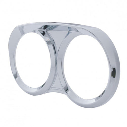 Dual Gauge Cluster Bezel with Visor for Peterbilt | United Pacific