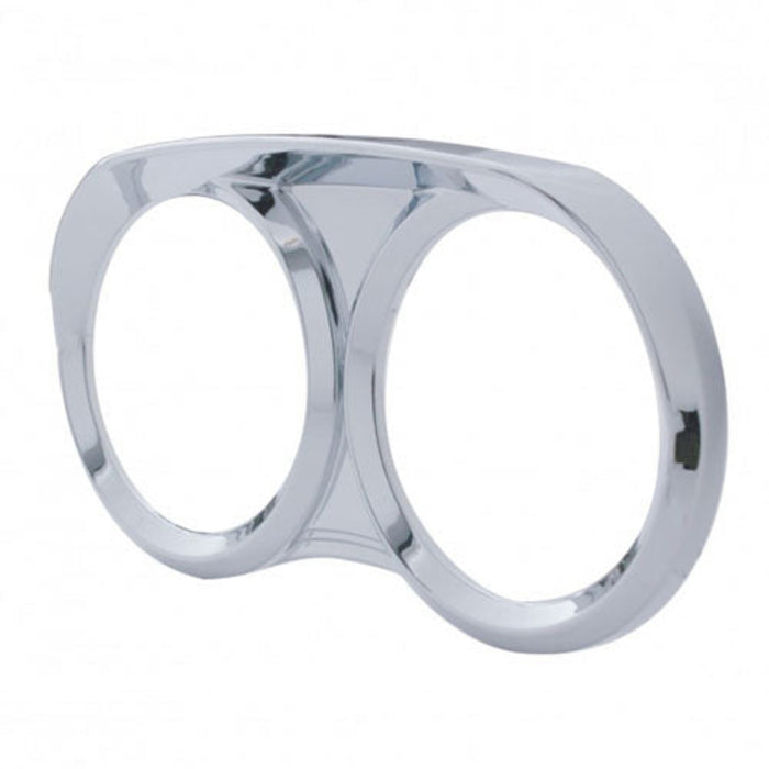 Dual Gauge Cluster Bezel with Visor for Peterbilt | United Pacific