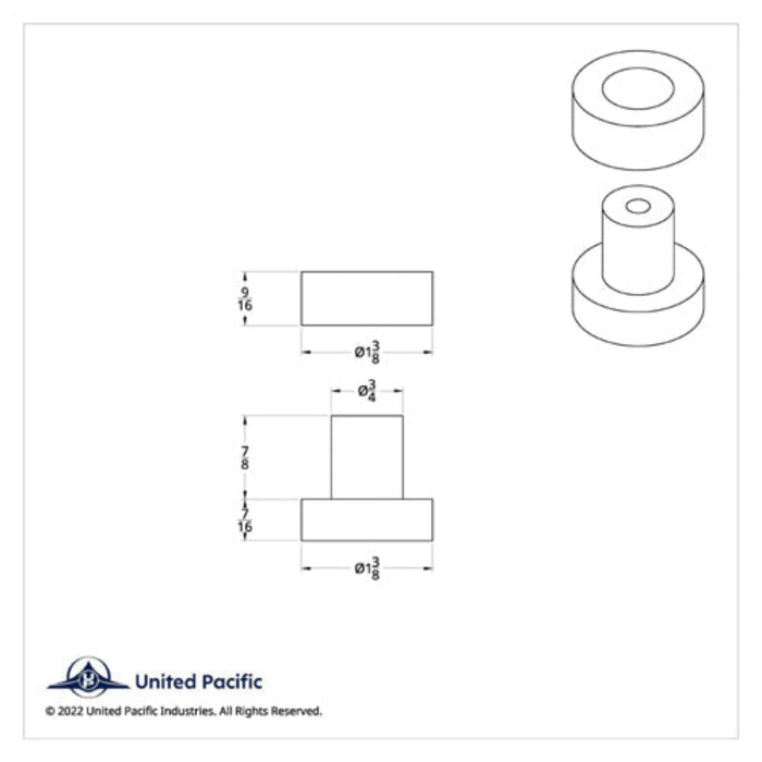 Exhaust Bushing Set for Peterbilt Exhaust Bracket 4-Pack | United Pacific