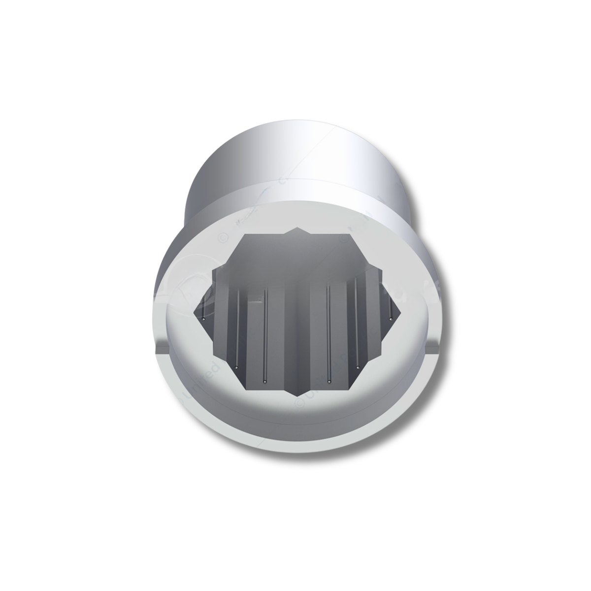 Flat Top Nut Covers Chrome 15/16 10 Pack | United Pacific
