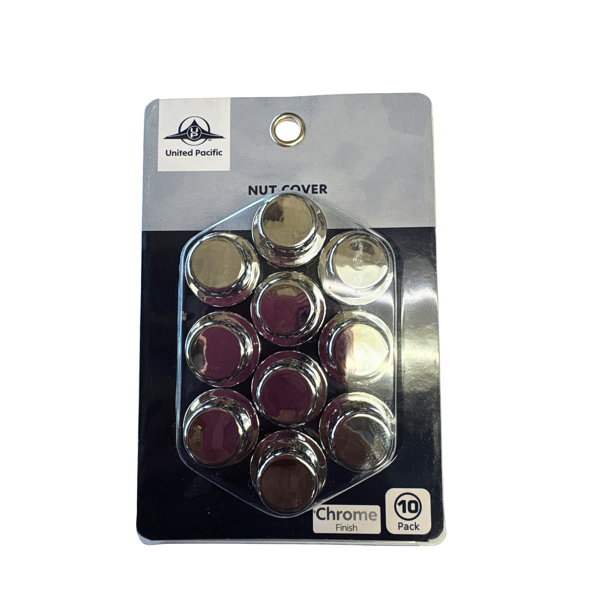 Flat Top Nut Covers Chrome 9/16 10 Pack | United Pacific