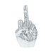 Flip Off Middle Finger Hood Ornament | Chrome | United Pacific