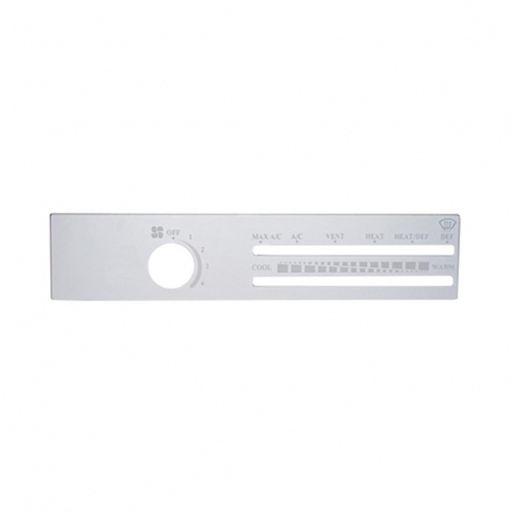 Freightliner Stainless A/C Control Plate | Without Recirculate Opening | United Pacific