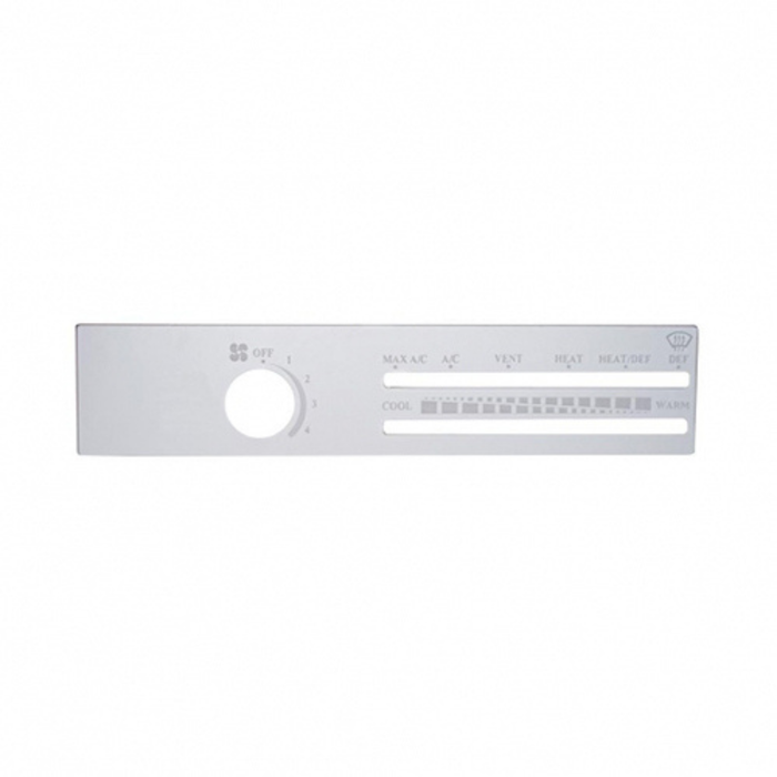 Freightliner Stainless A/C Control Plate | Without Recirculate Opening | United Pacific