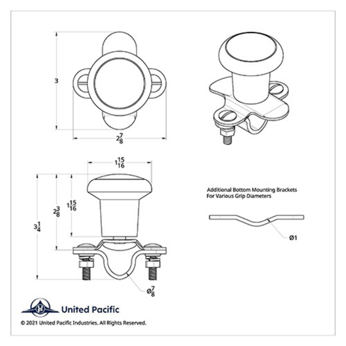 Heavy Duty Aluminum Steering Wheel Spinner | United Pacific