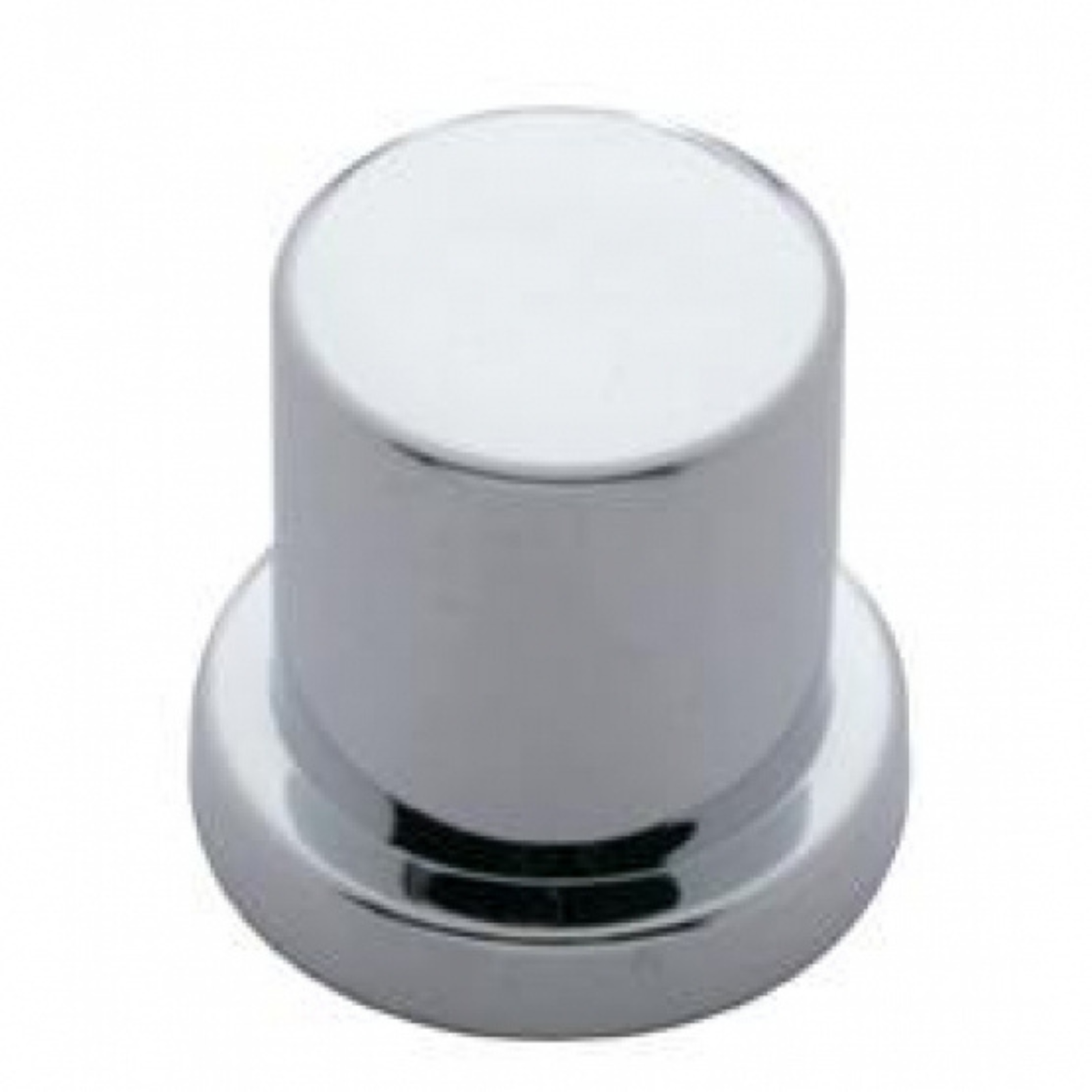 13/16" × 1-1/8" International Chrome Hulk Bolt Cover | With Flange | United Pacific