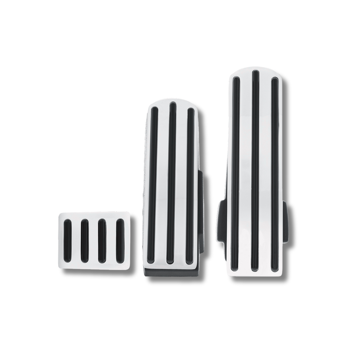 Kenworth Billet Aluminum Pedal Set | Black Rubber Inserts | United Pacific