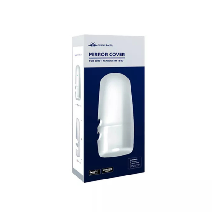 Kenworth T680 Chrome Mirror Cover | OE-Style Mount | United Pacific