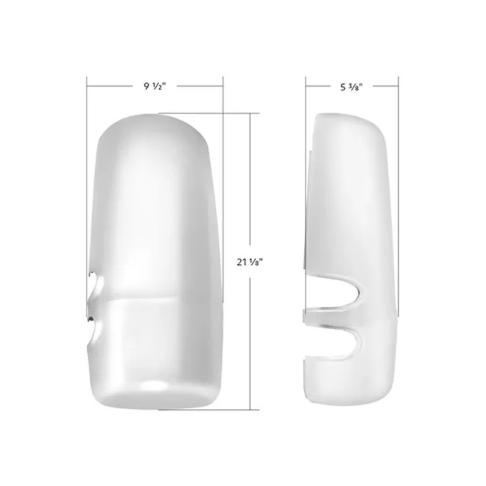 Kenworth T680 Chrome Mirror Cover | OE-Style Mount | United Pacific
