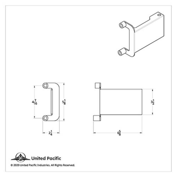 Light & CB Antenna Bracket | Driver Side | 2018–2025 Freightliner Cascadia | United Pacific