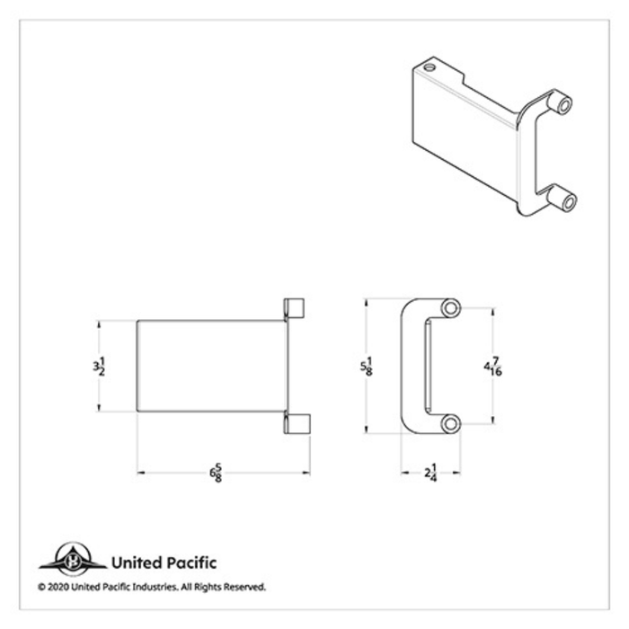 Light & CB Antenna Bracket | Passenger Side | 2018–2025 Freightliner Cascadia | United Pacific