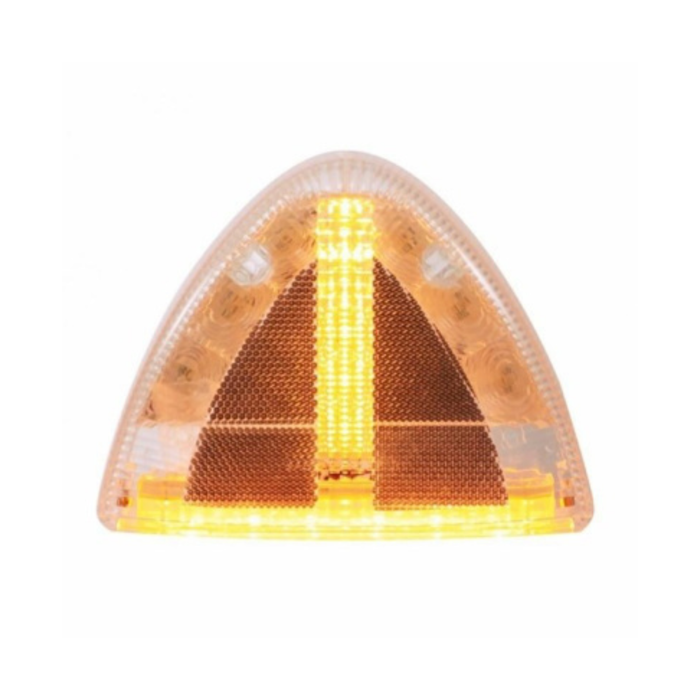 Low Profile Turn Signal Light | Clear Lens Amber LED | Peterbilt 379 378 357 | United Pacific