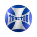 Maltese Cross Air Valve Knob Sticker | Blue Tractor | United Pacific