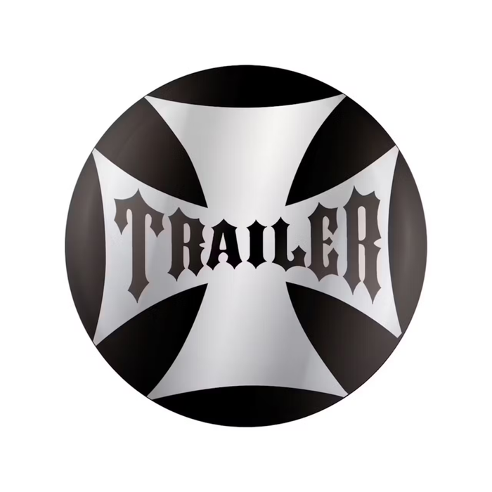 Maltese Cross Air Valve Knob Sticker | Black Trailer | United Pacific
