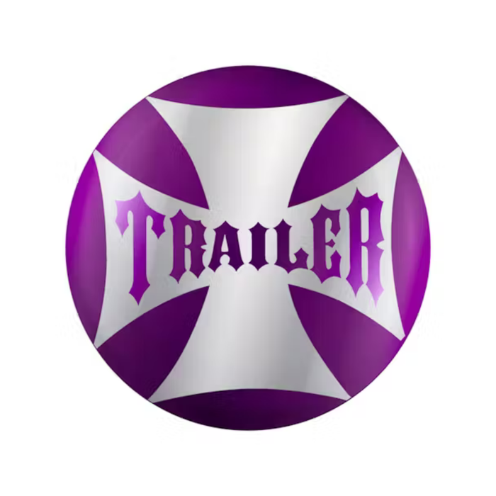 Maltese Cross Air Valve Knob Sticker | Purple Trailer | United Pacific