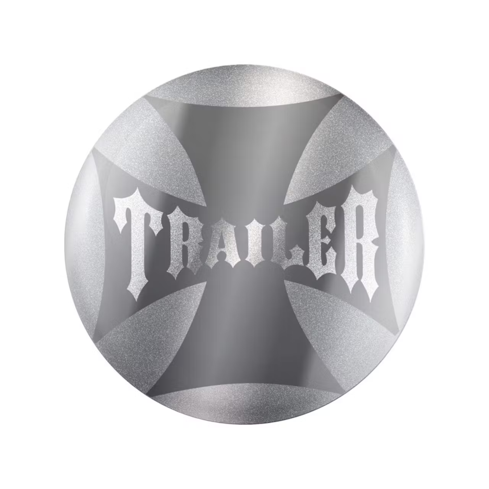 Maltese Cross Air Valve Knob Sticker | Silver Trailer | United Pacific