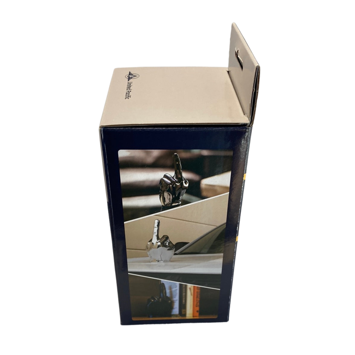 Middle Finger Hood Ornament | Matte Black | United Pacific