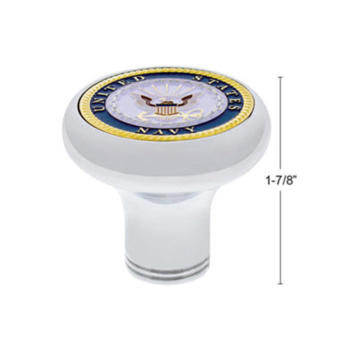 Navy Medallion Air Valve Knob | United Pacific