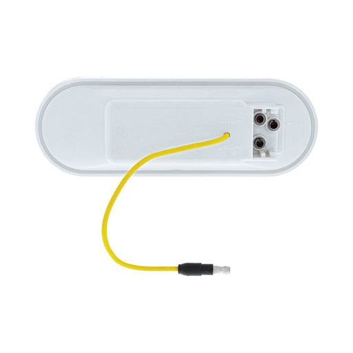 Oval Dual Color Light 6 Inch Red and White LED Clear Lens Double Fury | United Pacific