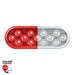 Oval Dual Color Light 6 Inch Red and White LED Clear Lens Double Fury | United Pacific