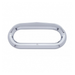 Oval Light Bezel with Visor | Chrome Plastic | United Pacific