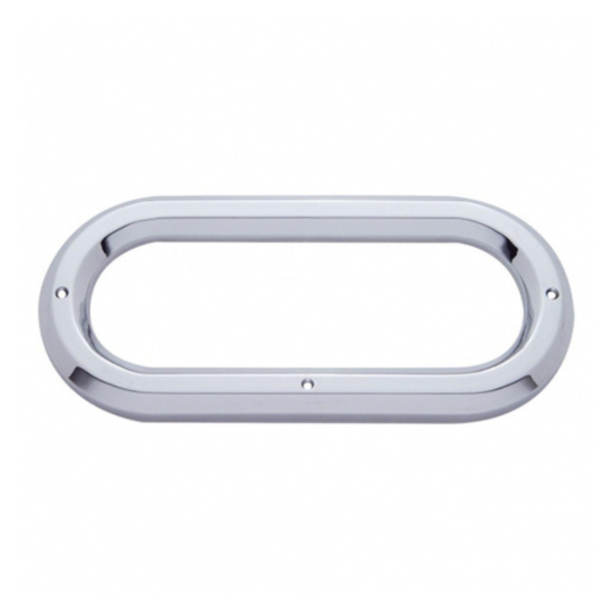 Oval Light Bezel without Visor | Chrome Plastic | United Pacific