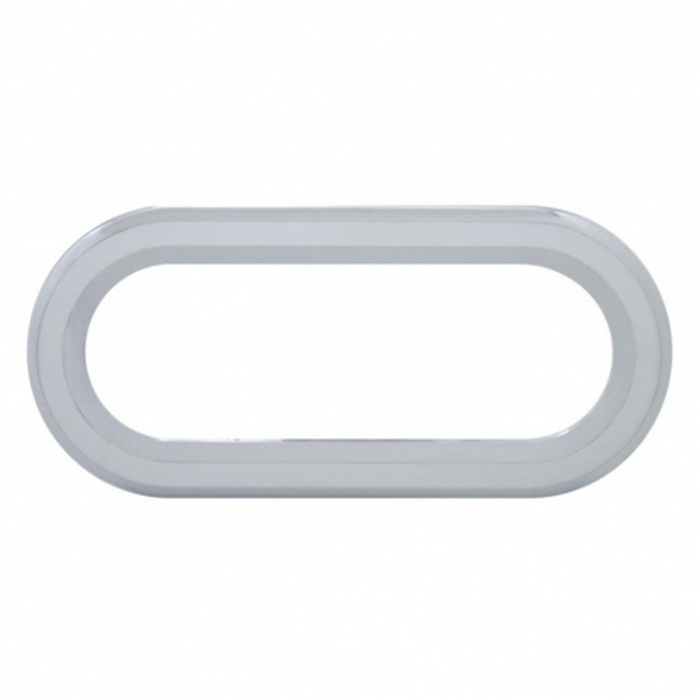 Oval Twist On Light Bezel | Chrome Plated | United Pacific