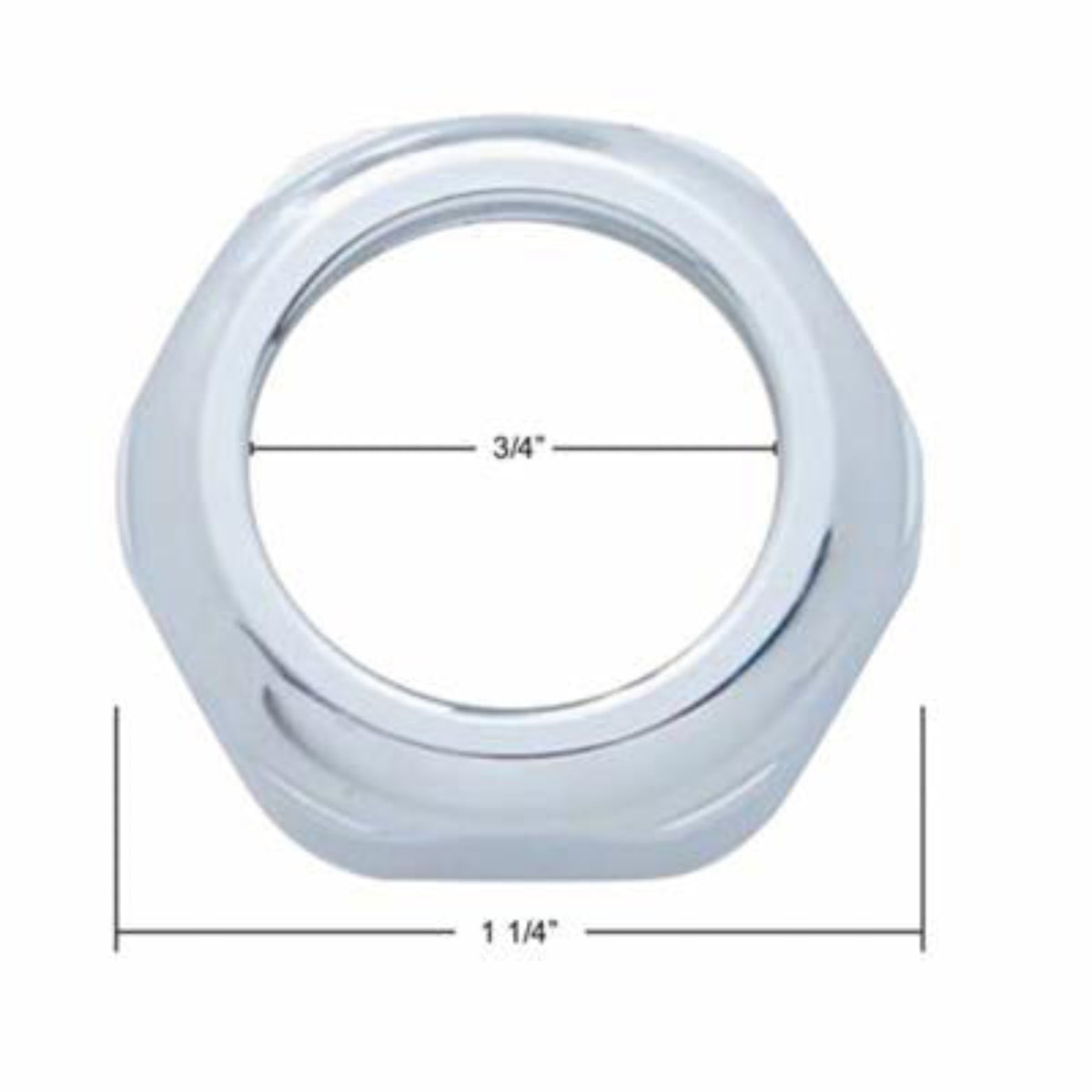 Peterbilt Key Switch Face Nut | United Pacific