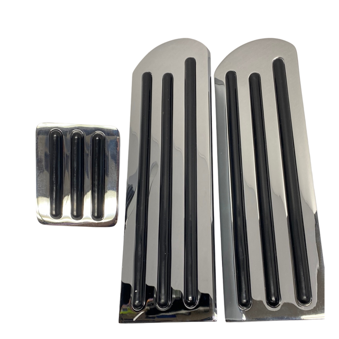 Peterbilt Pedal Set Chrome with Black Insert | United Pacific