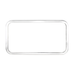 Peterbilt Stainless Rear Sleeper Window Trim | 36" x 19" | Bulk | United Pacific