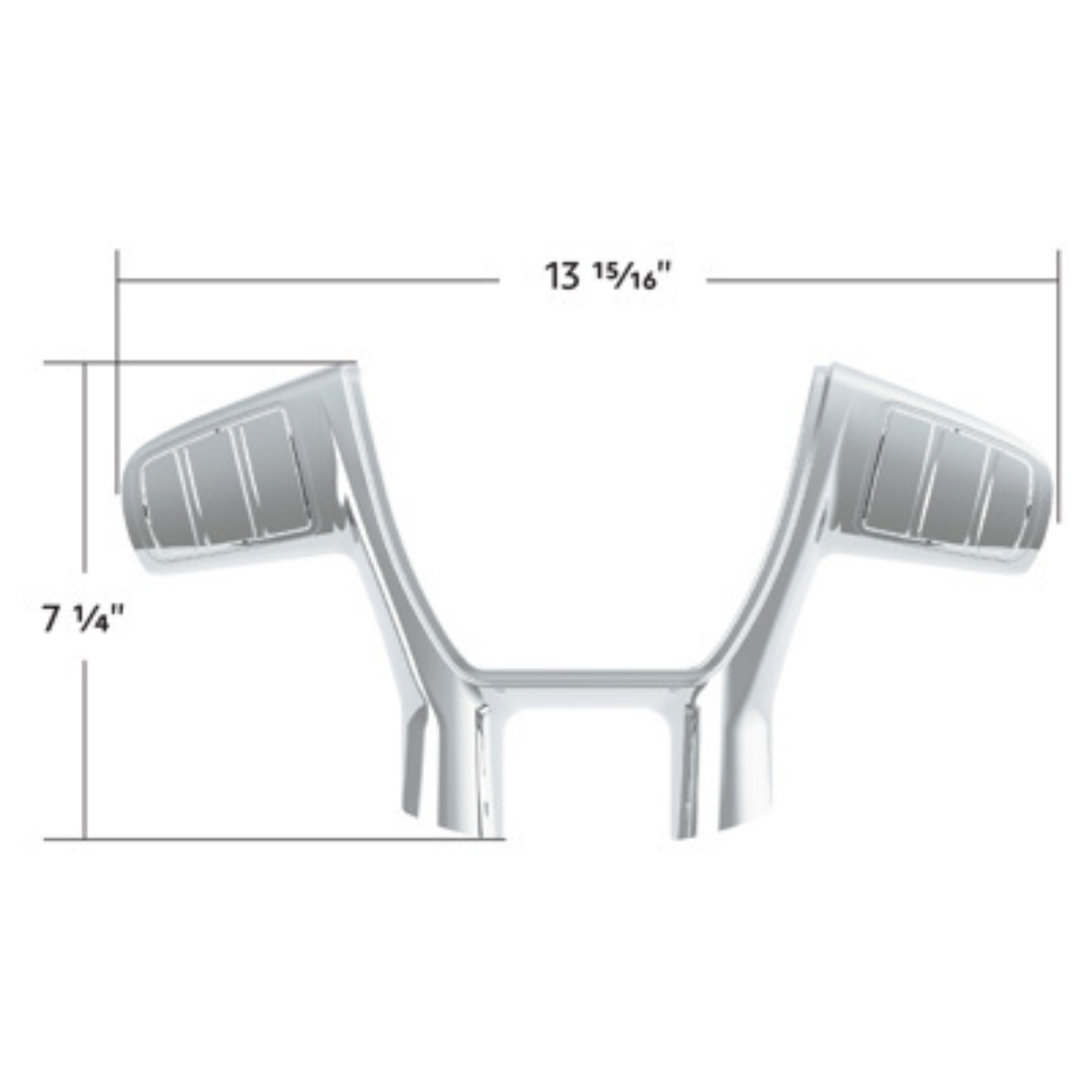 Plastic Trim for YourGrip Steering Wheel | Chrome | Peterbilt 579 Kenworth T680 | United Pacific