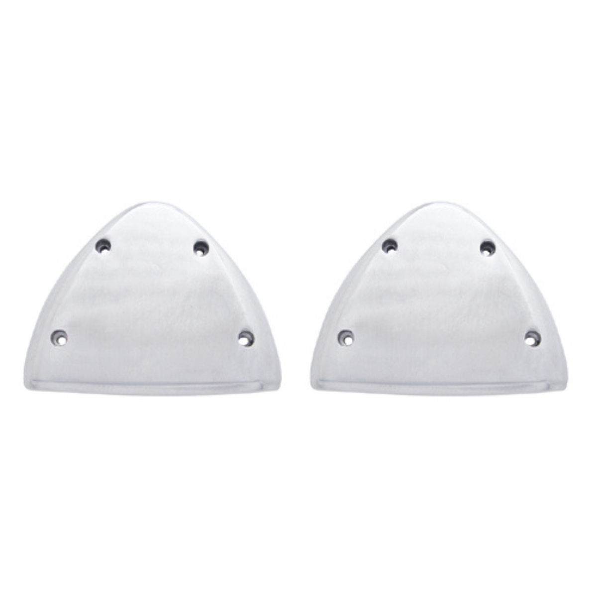 Polished Aluminum Headlight Turn Signal Cover Kit for Peterbilt 357 365 367 378 379 | Pair | United Pacific