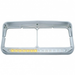 Rectangular Dual Headlight Bezel with LED Sequential Light Bar | Passenger Side | Amber LED Clear Lens | United Pacific