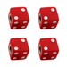 Dice Valve Caps | Red with White Dots | 4-Pack | United Pacific